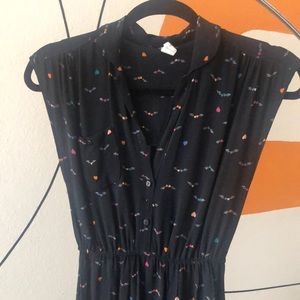 Vintage retro dress with hearts- Urban Outfitters style